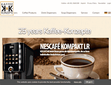 Tablet Screenshot of kaffeekonzepte.de